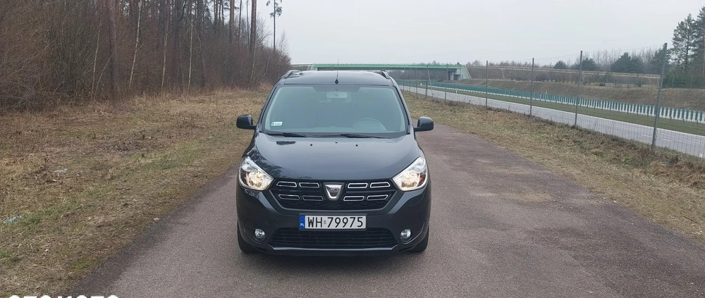 Dacia Lodgy cena 41900 przebieg: 132000, rok produkcji 2018 z Stawiski małe 137